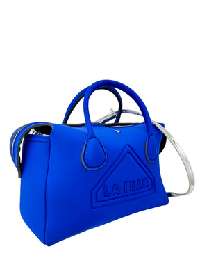 FILLE DES FLEURS bauletto scuba blu elettrico