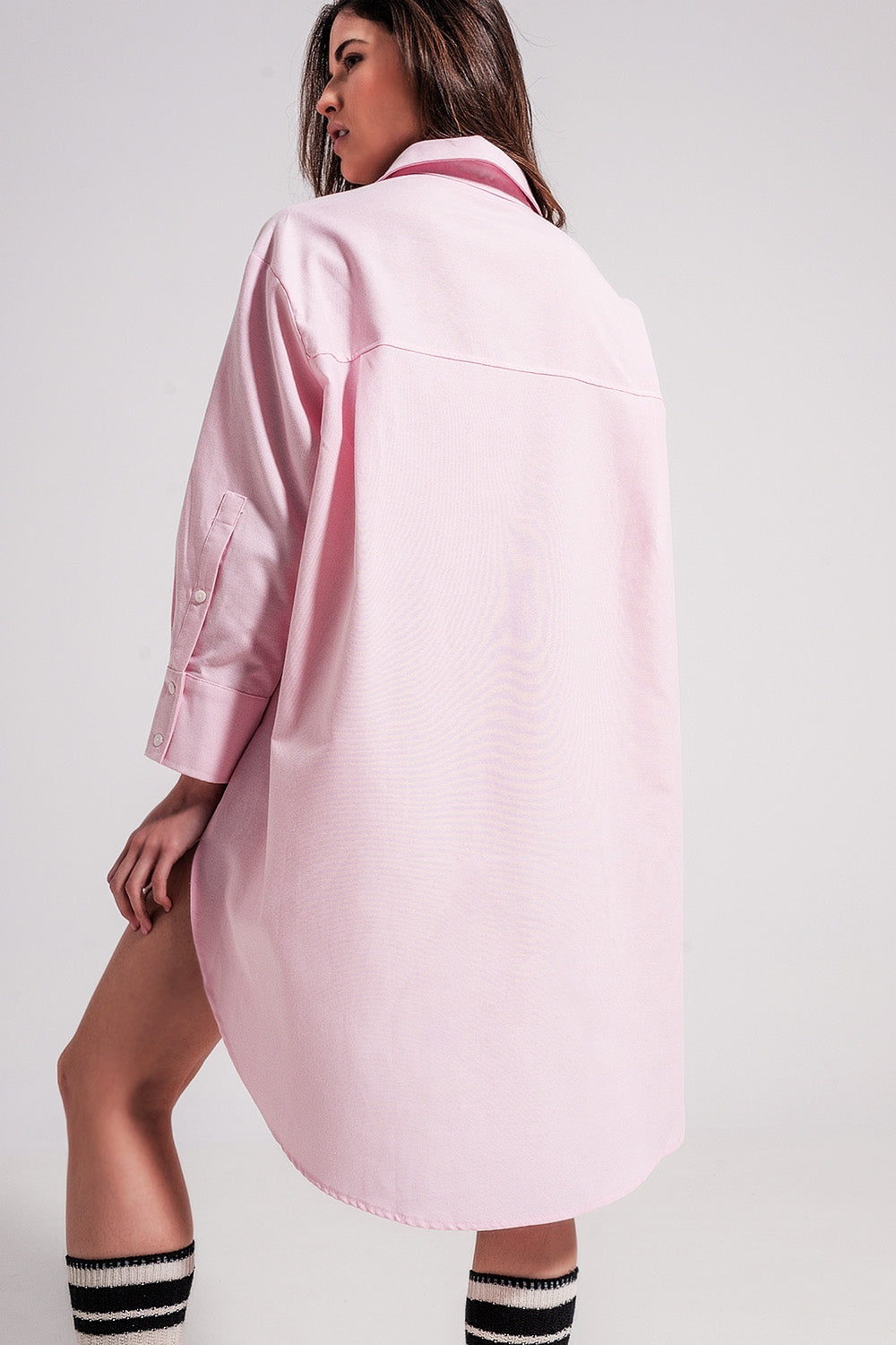 Camicia oversize rosa