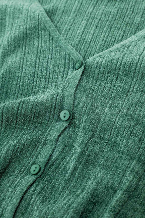 Cardigan strutturato in verde menta