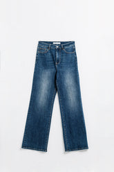 Q2 jeans a gamba dritta lavaggio medio