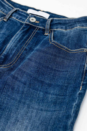 jeans a gamba dritta lavaggio medio