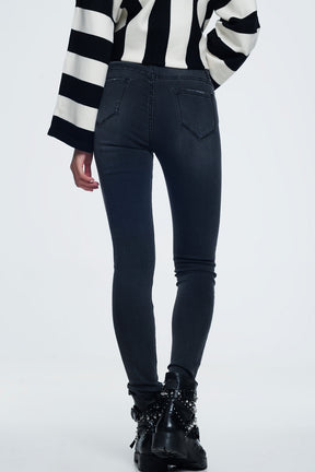 Jeans attillati neri