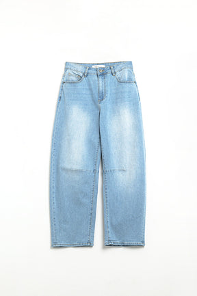 Jeans Bubble a gamba larga in lavaggio chiaro