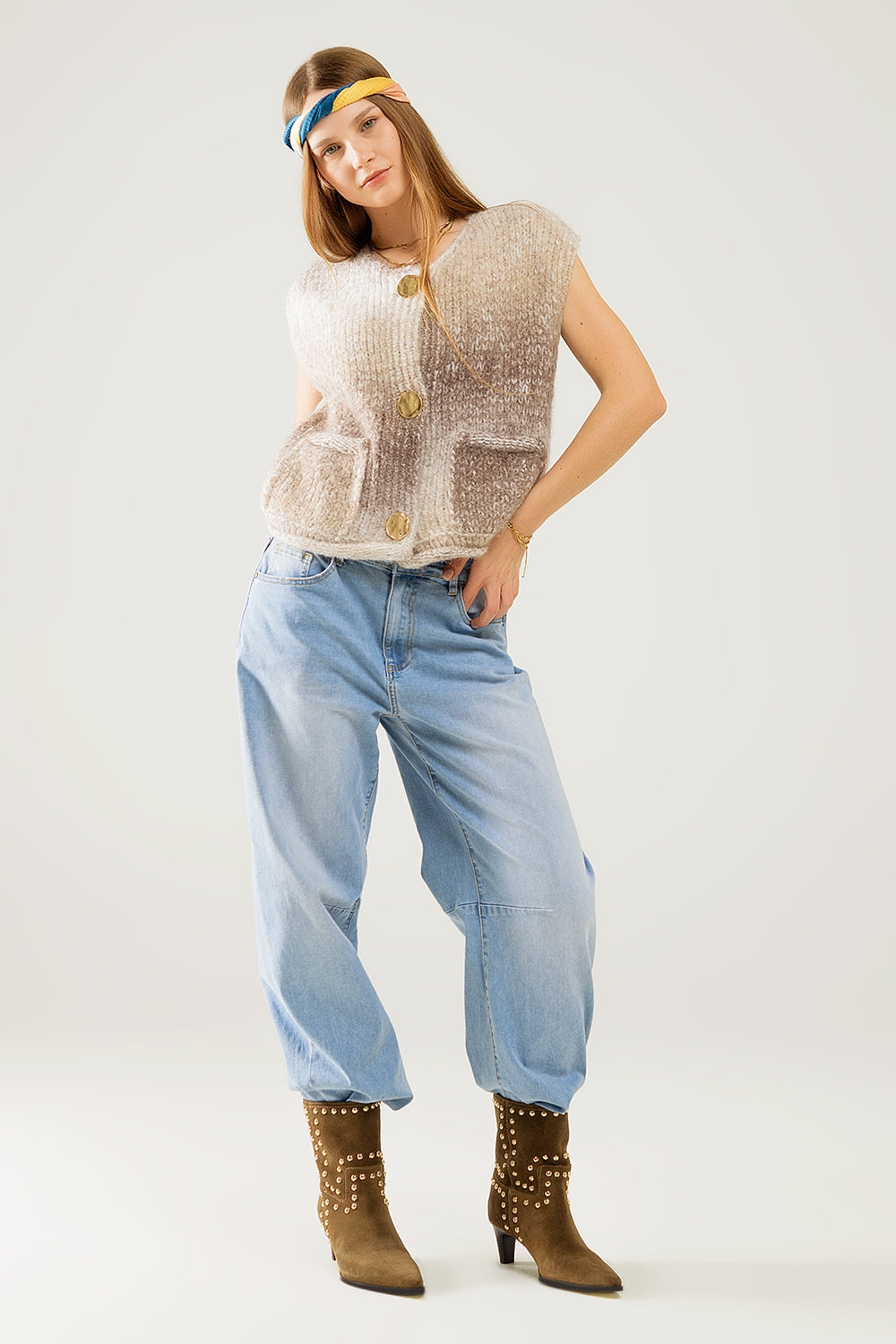 Jeans Bubble a gamba larga in lavaggio chiaro