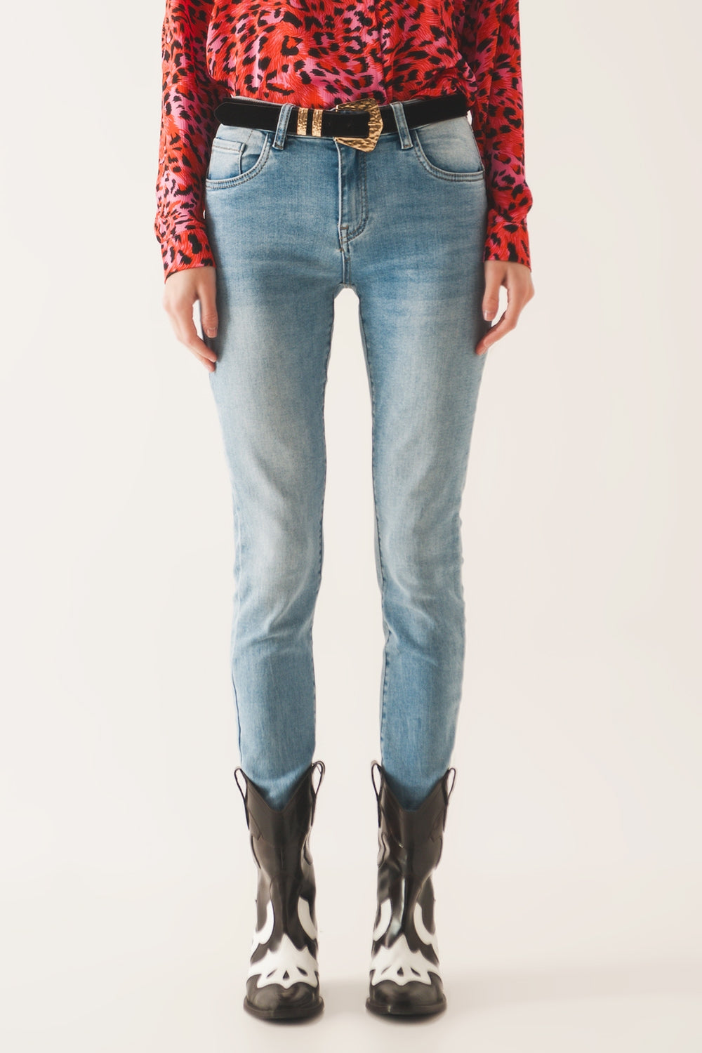 Q2 Jeans skinny elasticizzati