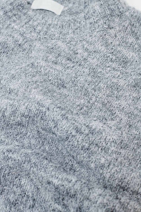 Maglione basic girocollo in grigio
