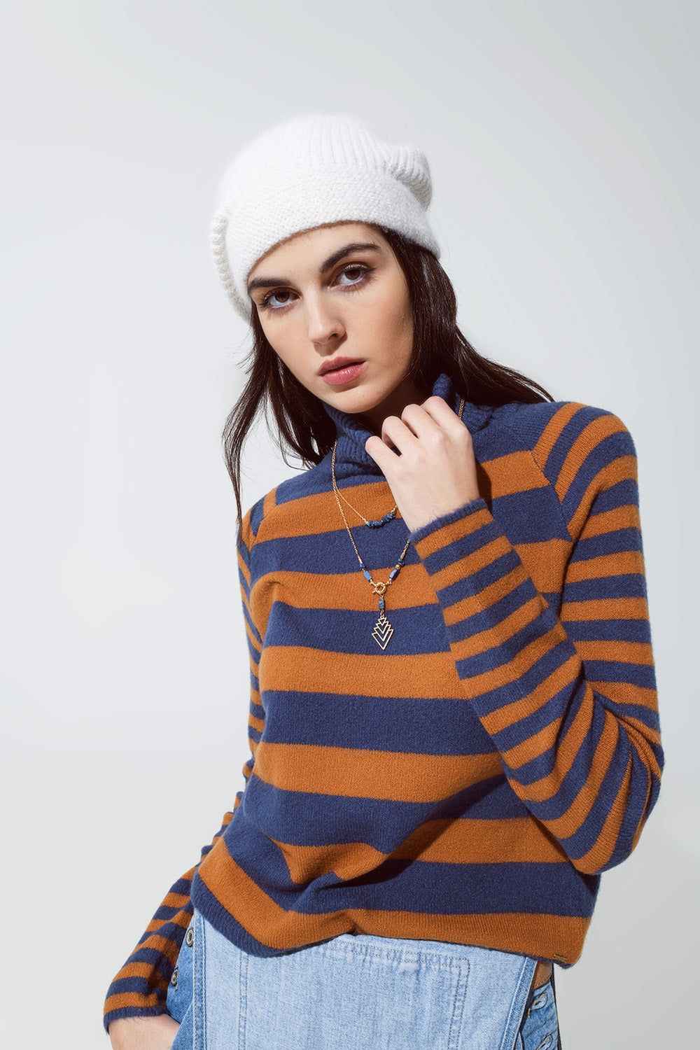 Hot Autunno Inverno Maglione Donna Classiche Colori Misti Maglione