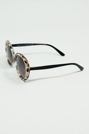 Occhiali da sole ovali beige Sunset Spot