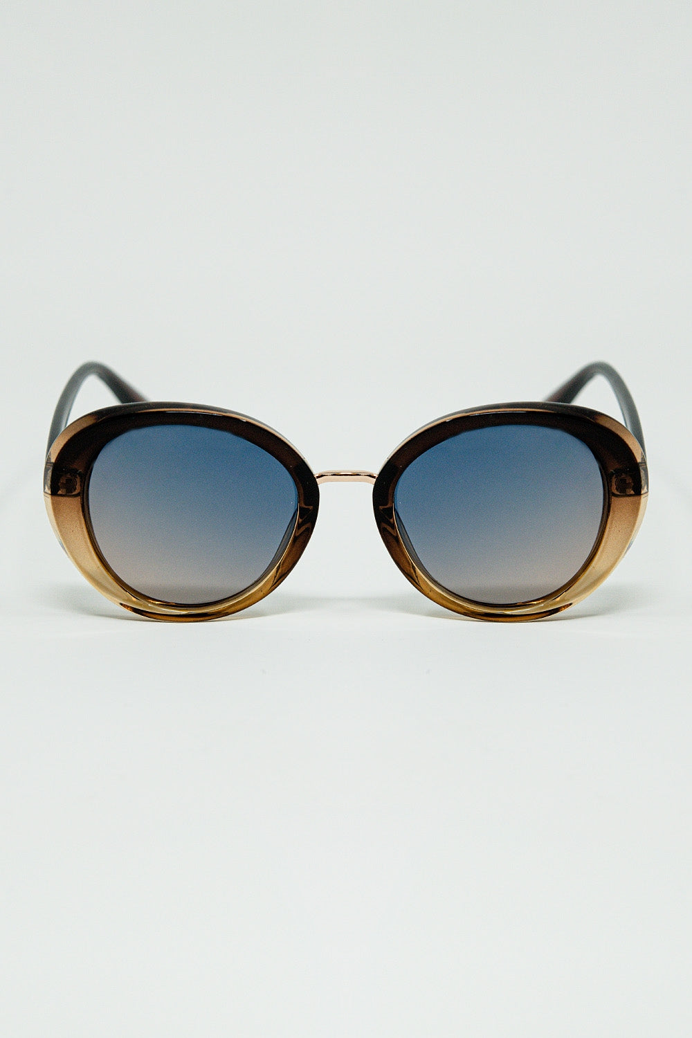 Q2 Occhiali da sole ovali Golden Sunset Spot
