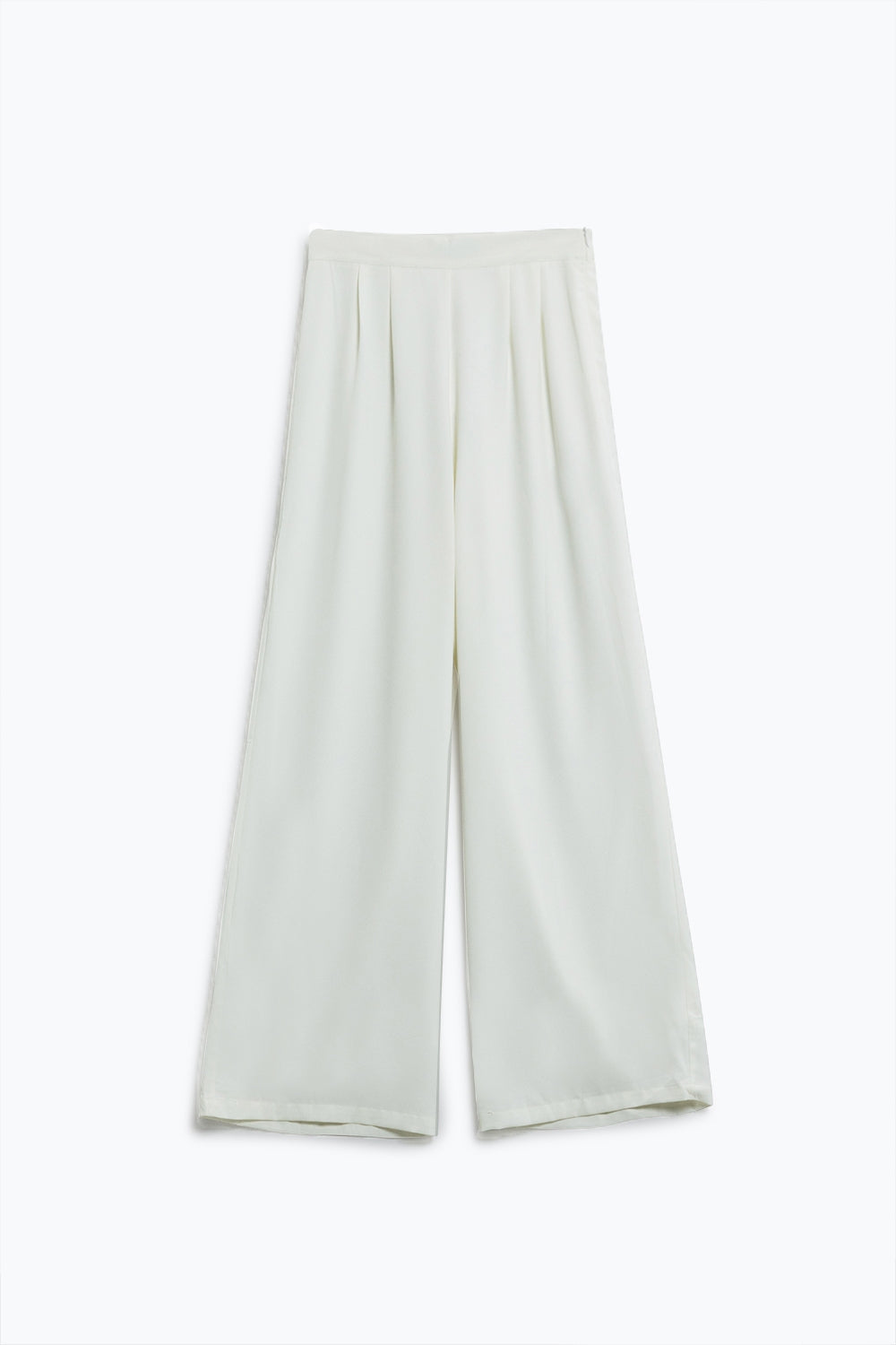 Q2 Pantaloni a gamba larga in bianco