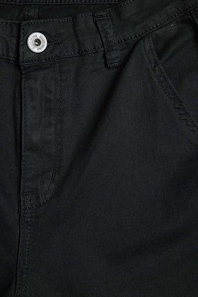 Pantaloni a Zampa Neri Elasticizzati e Comodi