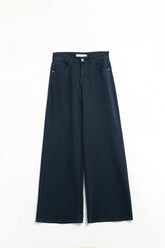 Q2 Pantaloni blu scuro a gamba larga
