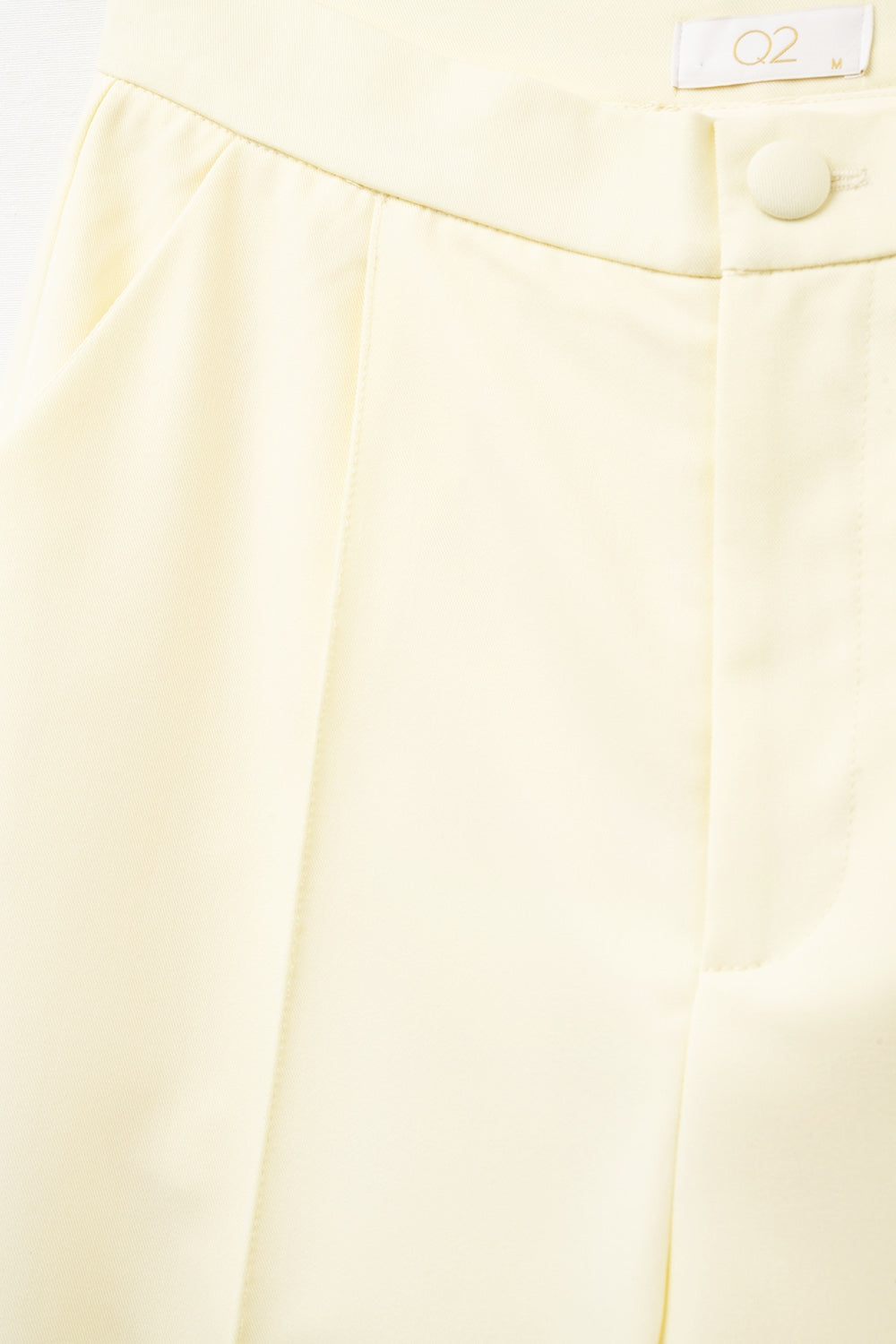 Pantaloni sartoriali a gamba larga in giallo