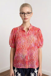 Camicia stampa astratta
