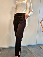 Pantaloni sigaretta bottone laterale