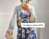 Cardigan manica pipistrello lurex