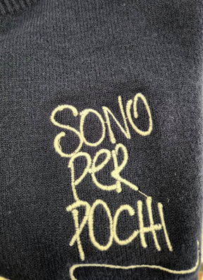 Maglioncino crop scritte varie