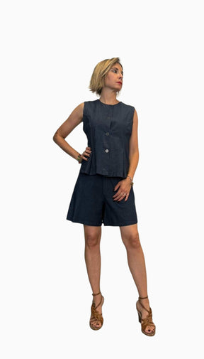 Completo shorts e gilet