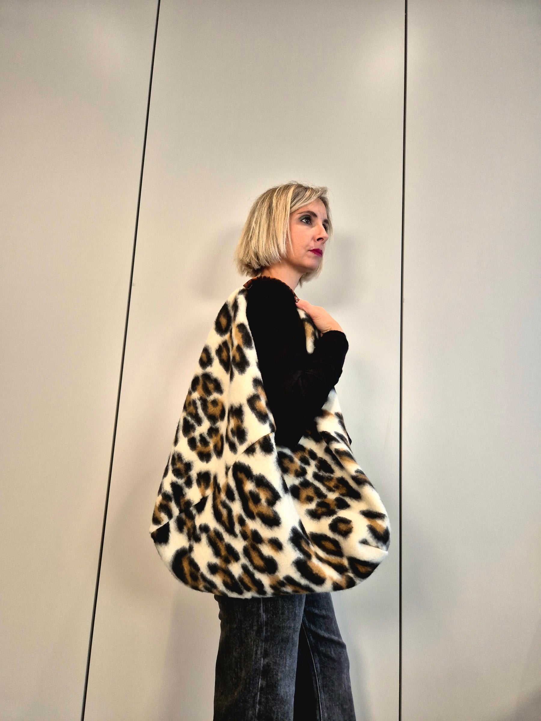 Borsa teddy e lana cotta