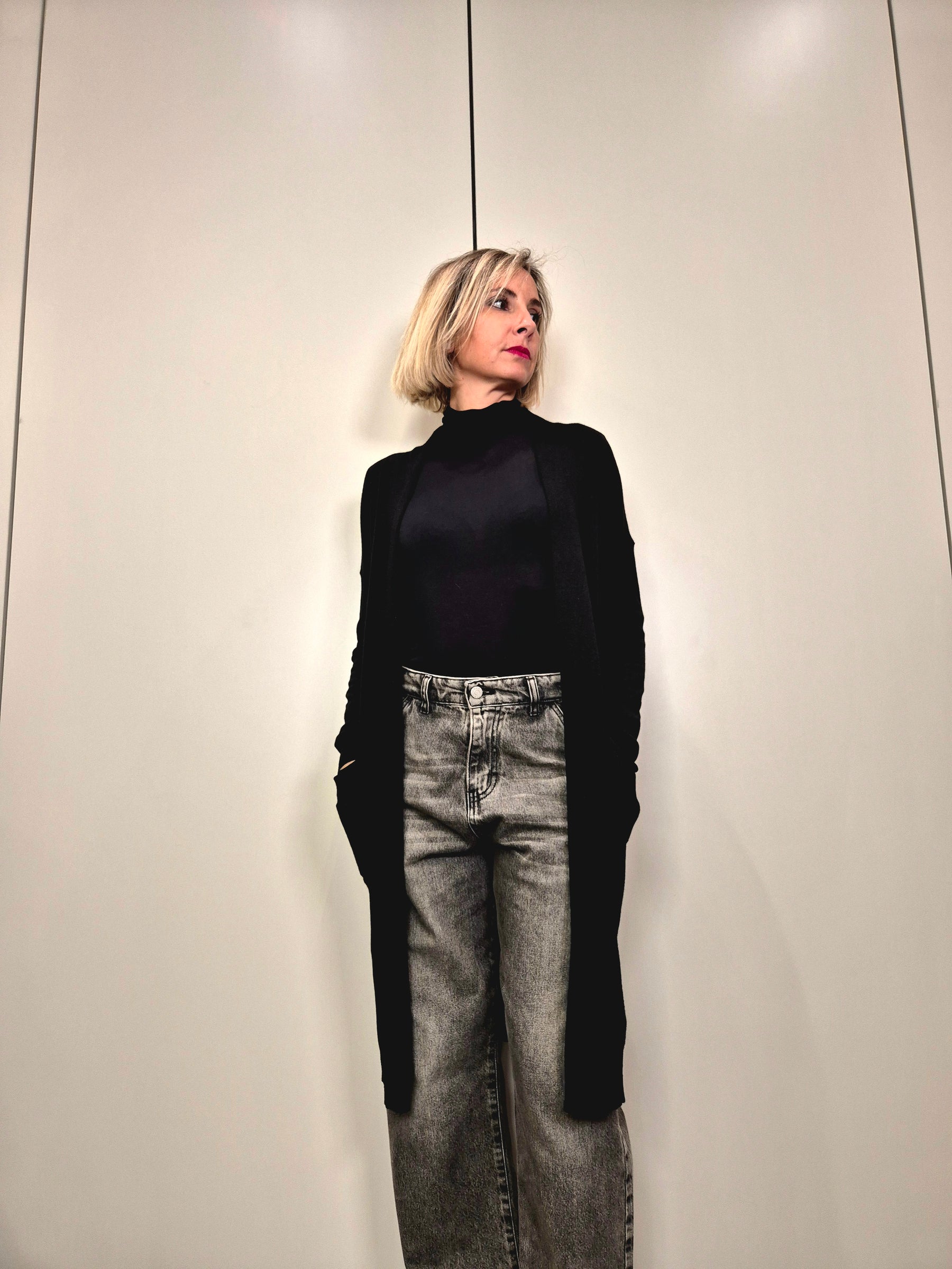 Cardigan lungo basic