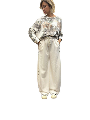Pantalone/tuta borchie