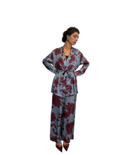 Kimono raso stampa floreale