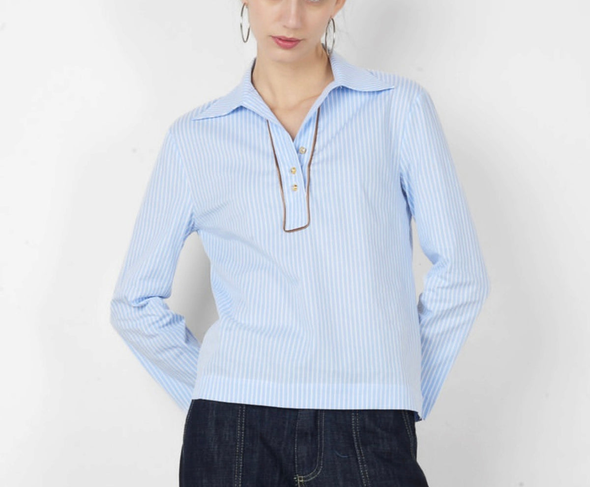 Camicia bottoni oro e brillanti