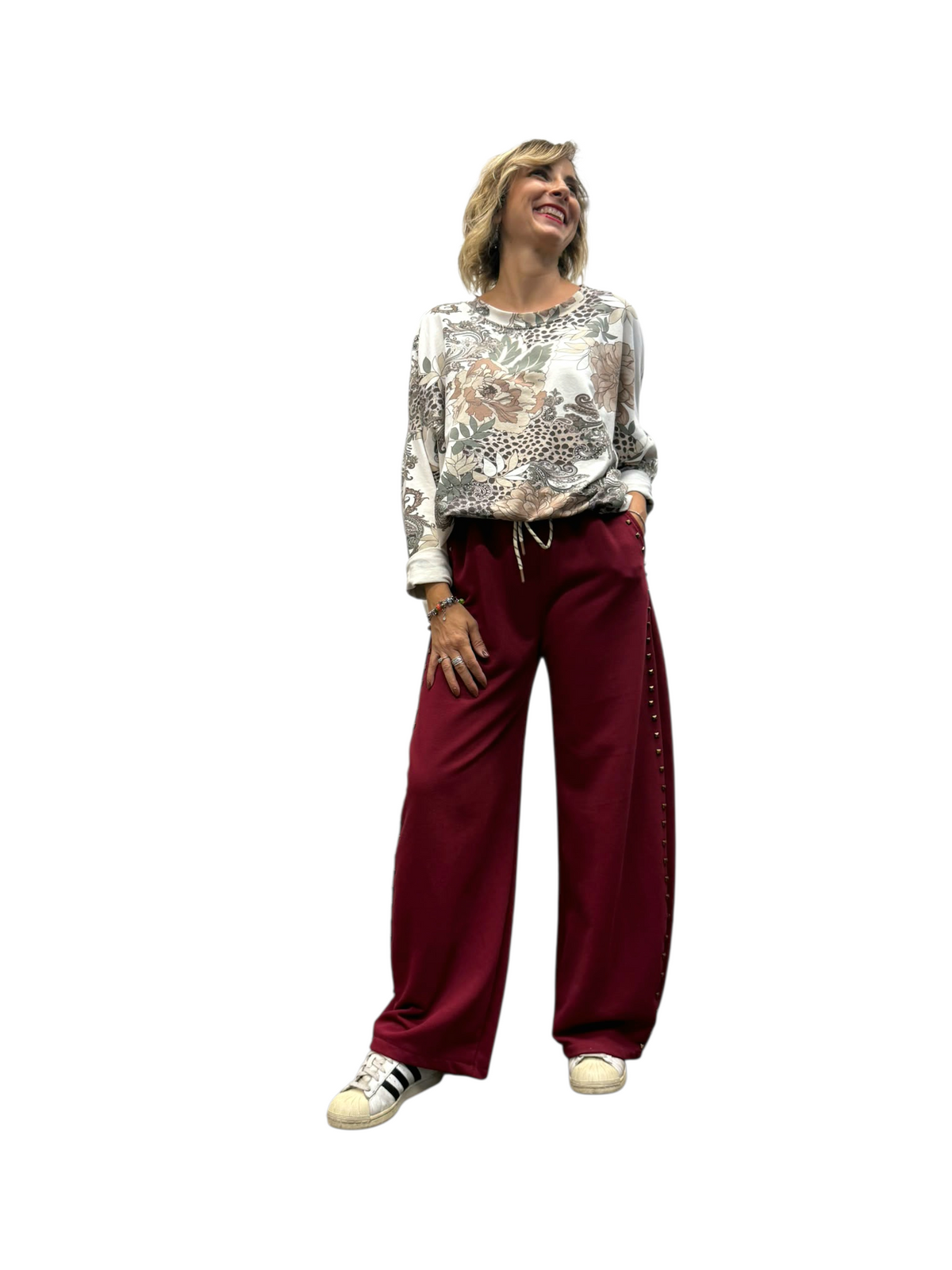 Pantalone/tuta borchie