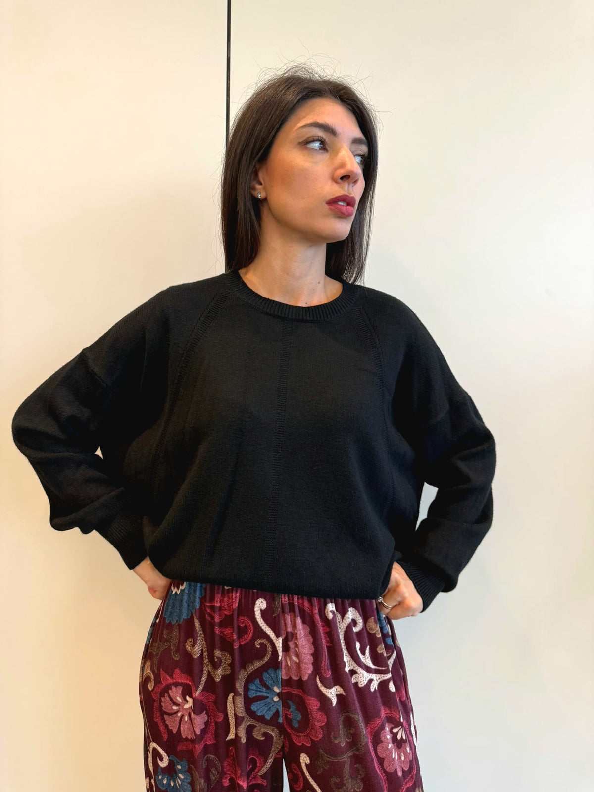 Maglia over manica pipistrello