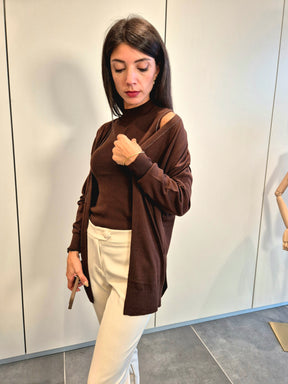 Twin Set coordinato cardigan + lupetto