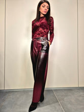 Pantaloni ecopelle degradé