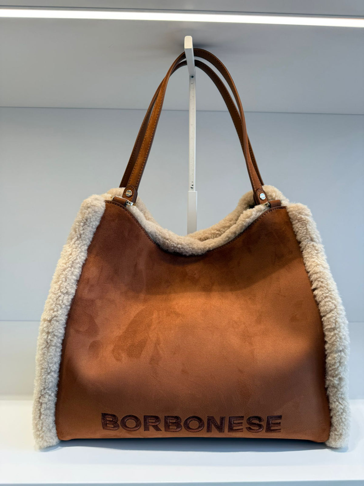 BORBONESE teddy scamosciata 2 manici