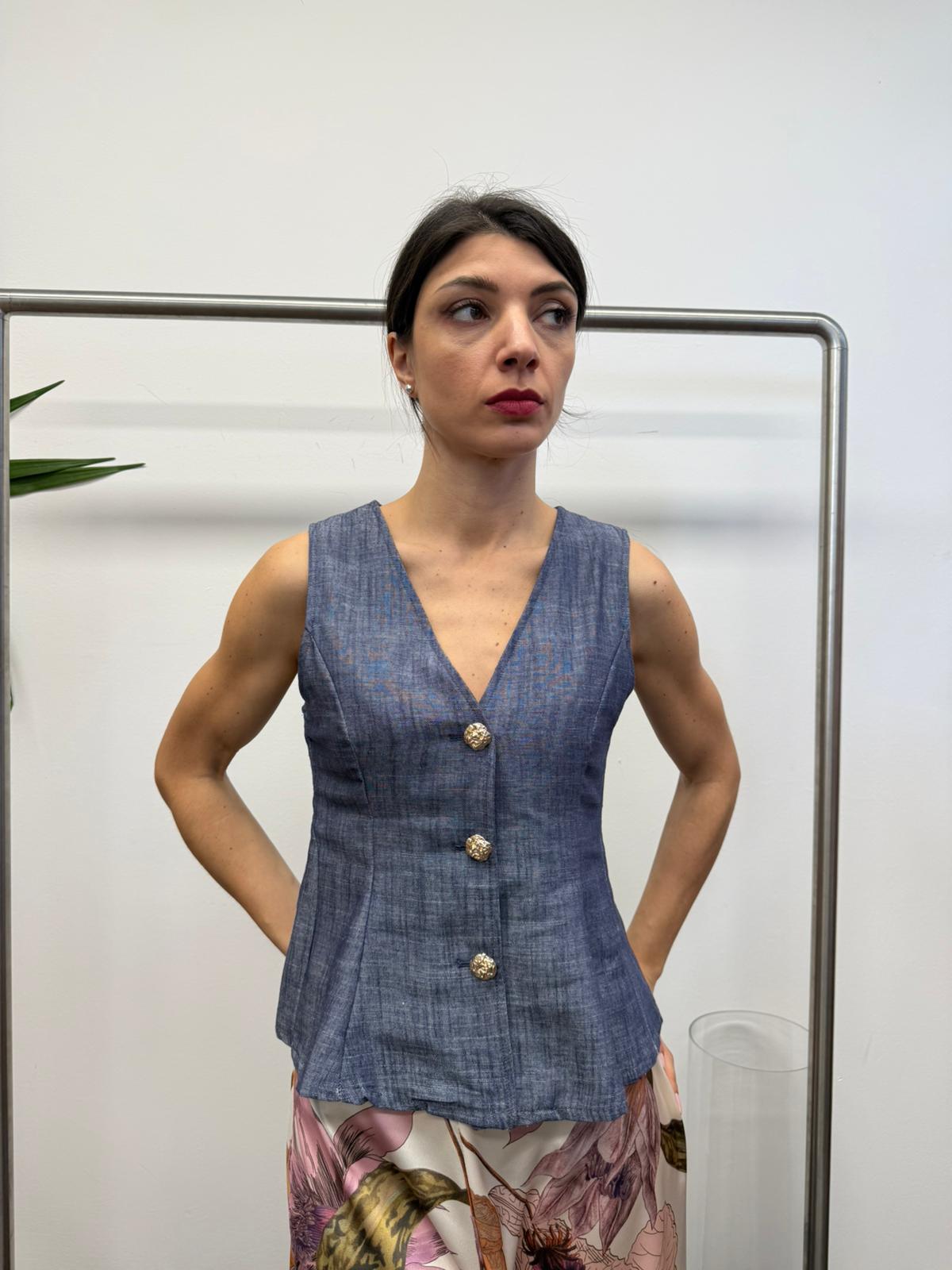 Gilet bottoni ORO