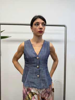 Gilet bottoni ORO