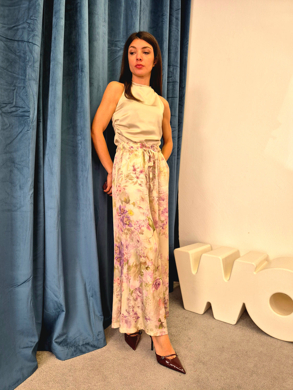 Pantaloni raso ROMANCE