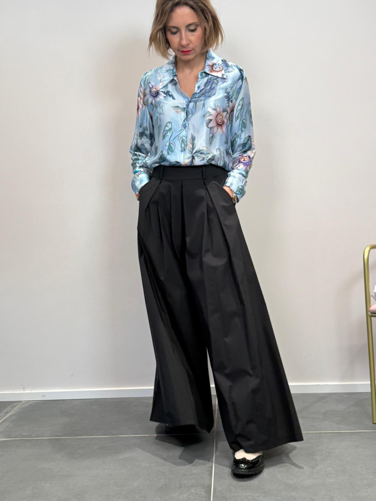 Camicia raso Passiflora