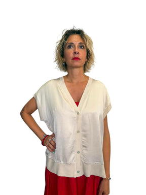 Cardigan raso
