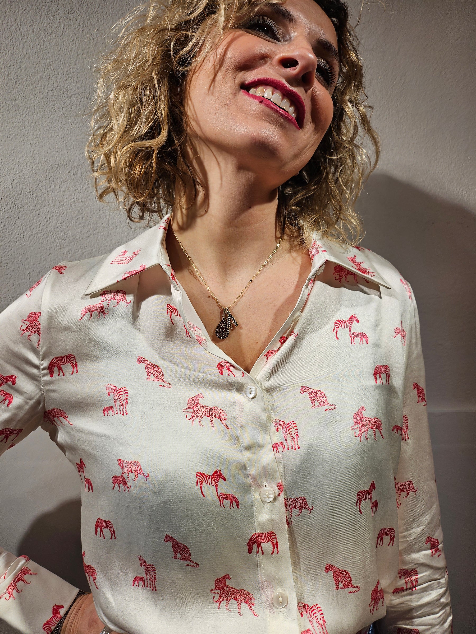 Camicia bianca savana