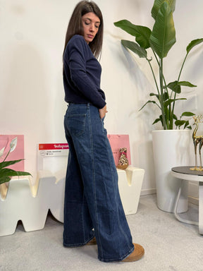 Jeans baloon banda laterale