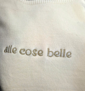 Maglioncino crop scritte varie