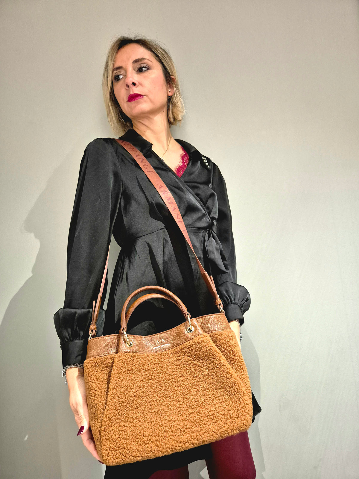 ARMANI EXCHANGE borsa teddy