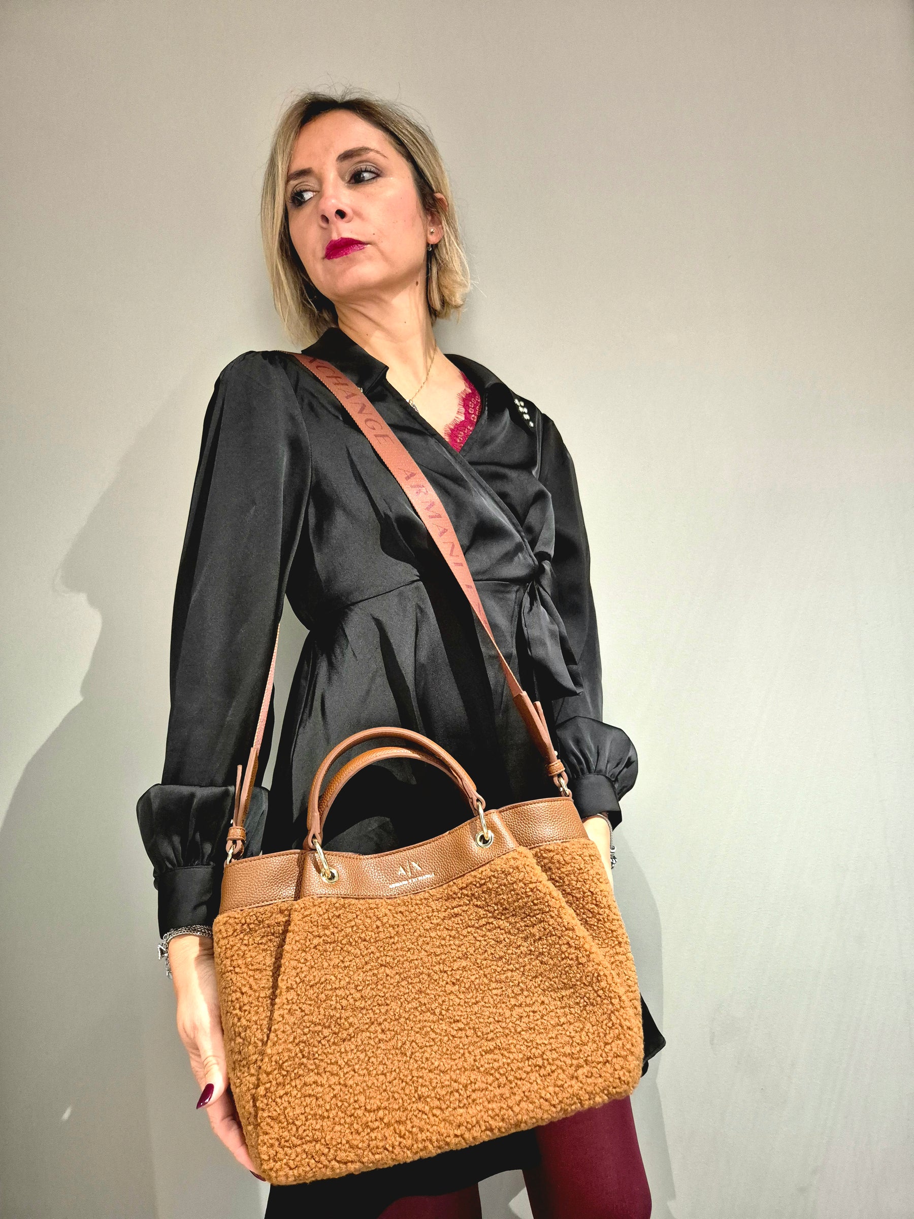 ARMANI EXCHANGE borsa teddy