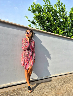 Maxi cardigan/dress zig zag