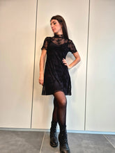 Abito pizzo rami velluto