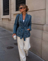 Giacca DENIM bottoni oro