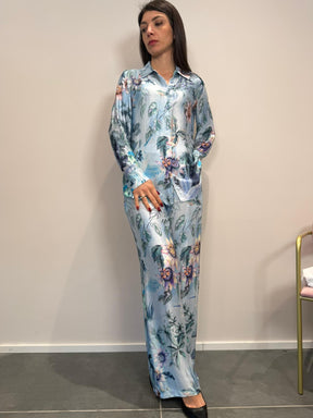 Pantaloni raso passiflora