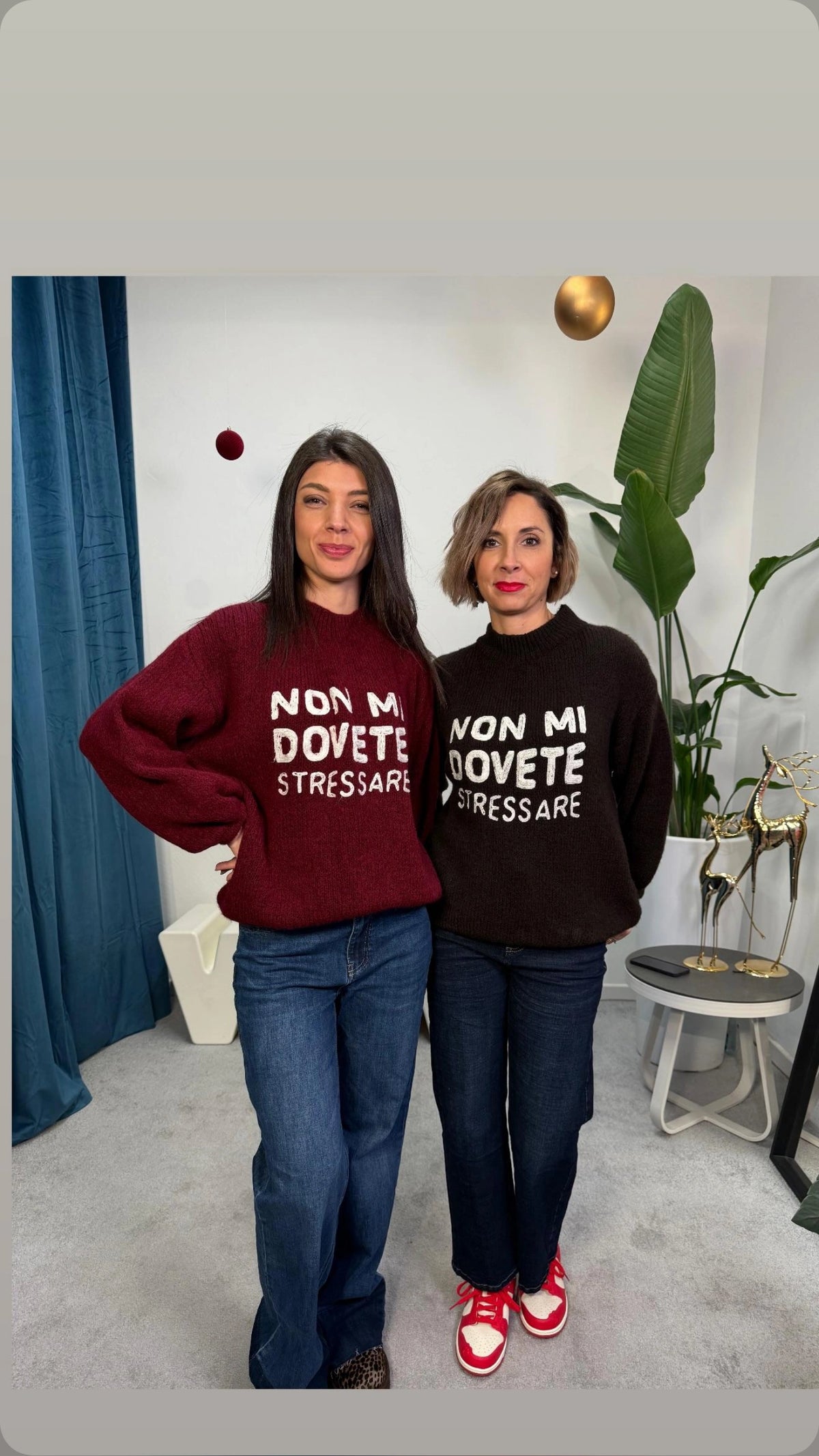 Maglione non mi dovete stressare