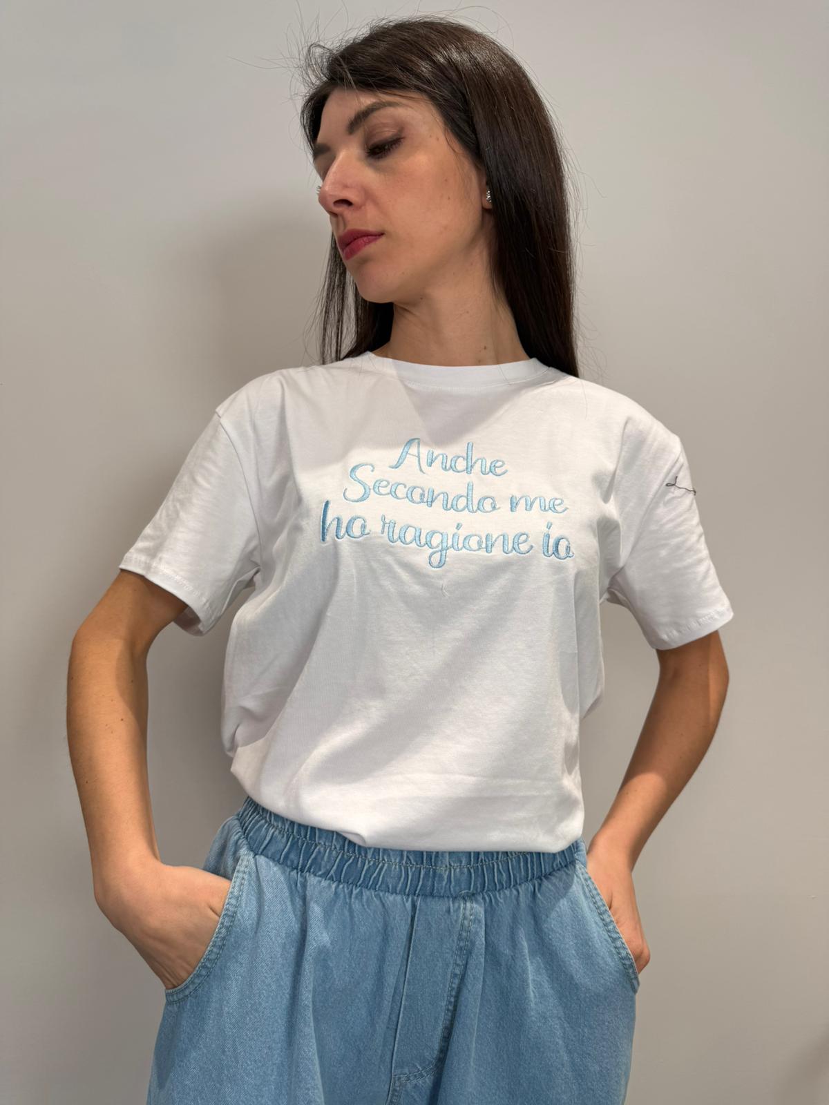 T-SHIRT bianca scritte varie