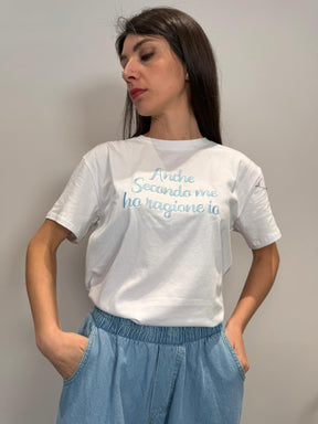 T-SHIRT bianca scritte varie