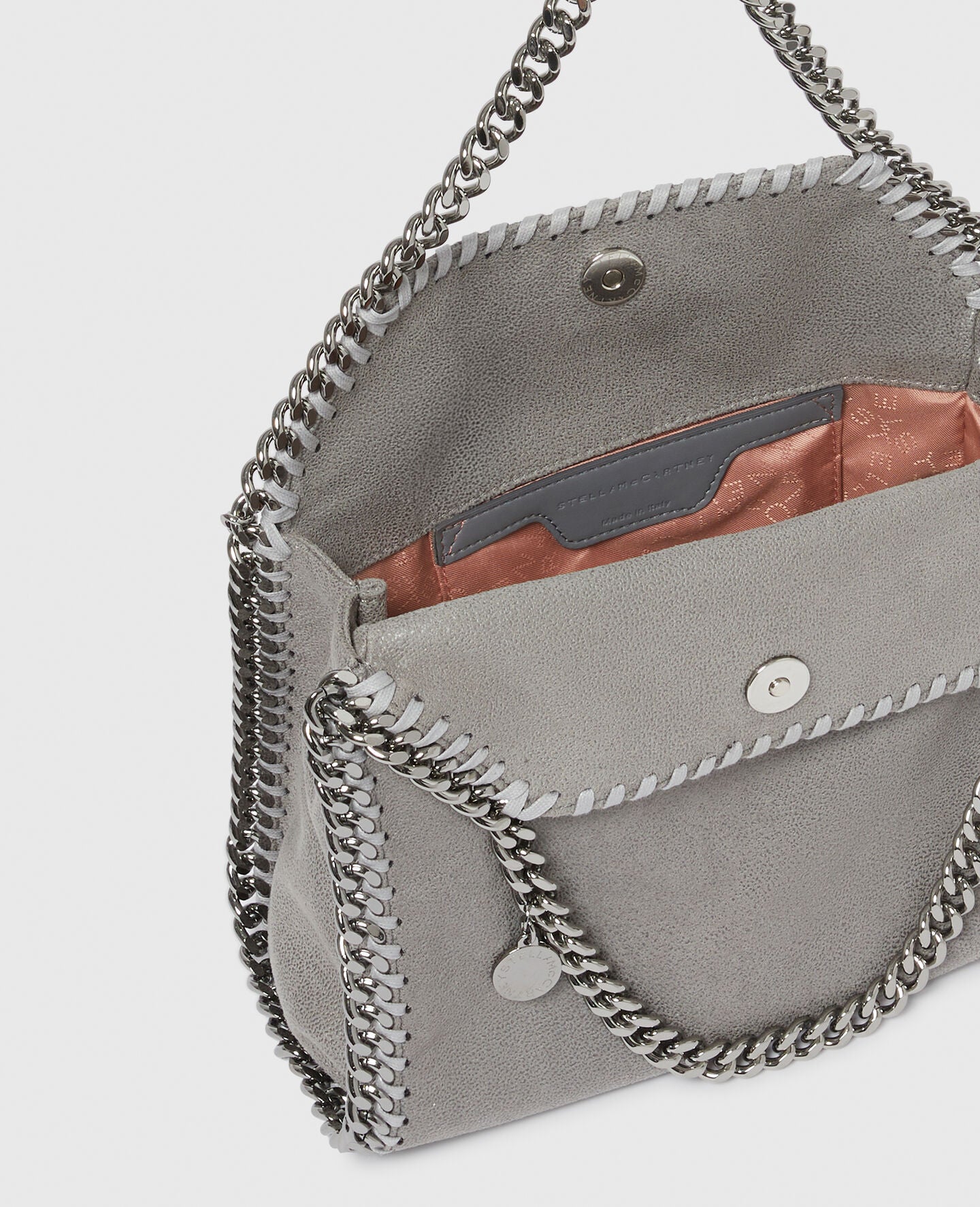 STELLA McCARTNEY Tote Mini grigio argento